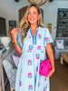 Countryside Life Midi Dress-Peri Blue
