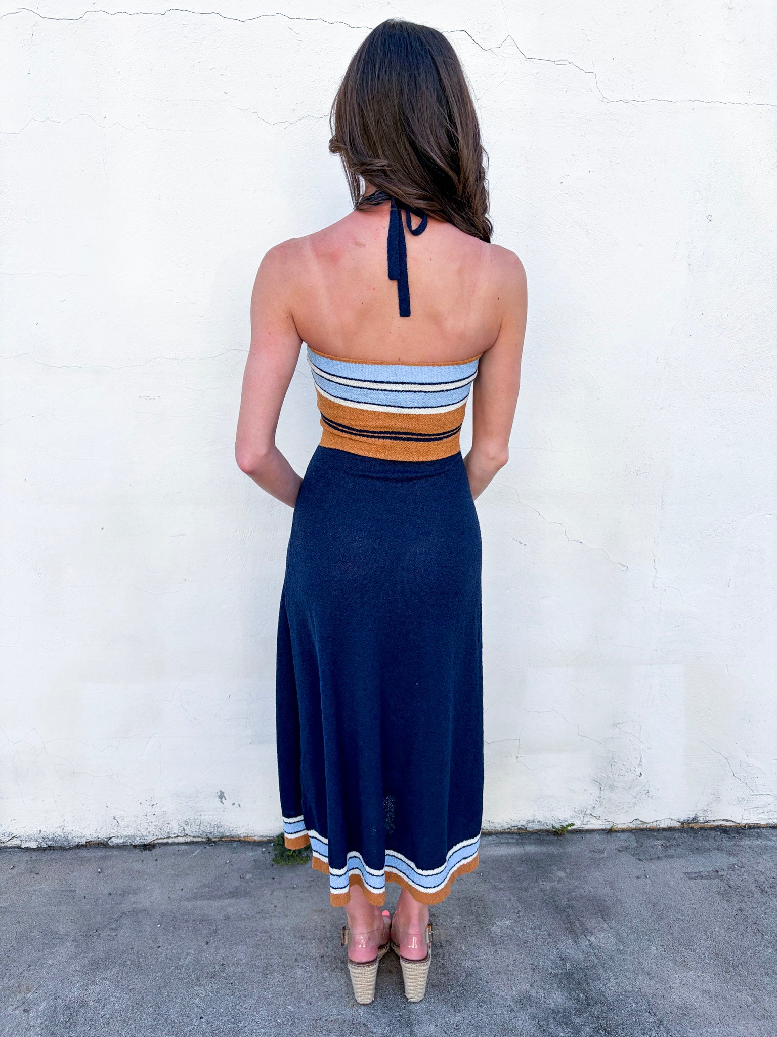 Terry Knit Midi Dress