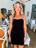Midnight Dots Velvet Dress