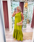 Purely Yours Maxi Dress-Lime