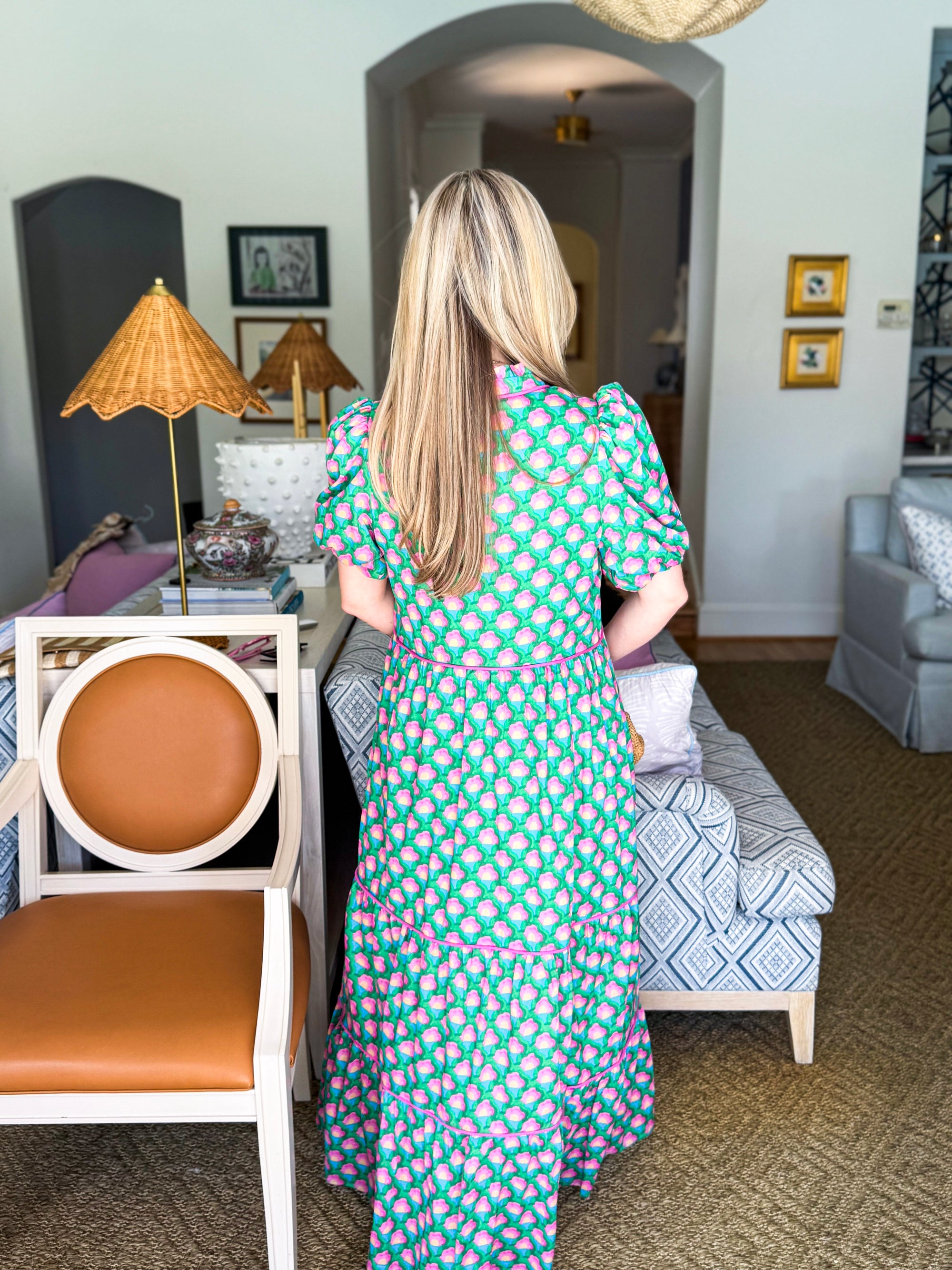Gercy Abstract Maxi Dress