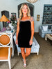Midnight Dots Velvet Dress