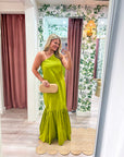 Purely Yours Maxi Dress-Lime