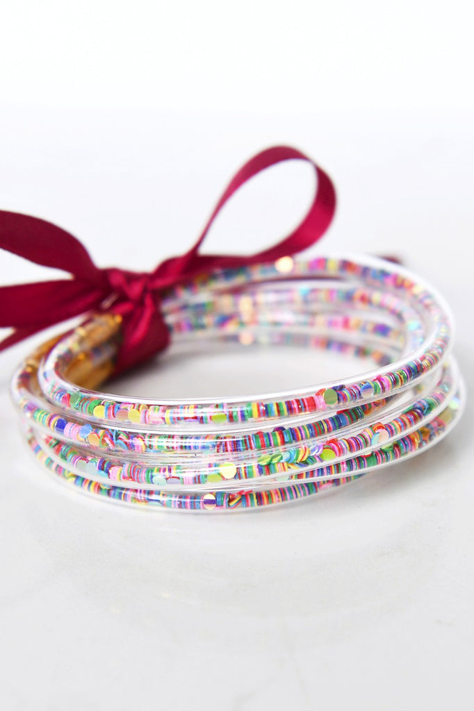 Confetti Sequin Bracelets- Round