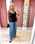 Lace Allure Top-Black