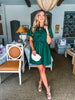 Swing My Way Bow Dress- Green