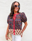 Boho Mix Floral Print Top