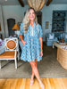 Ditsy Floral Dress- Denim