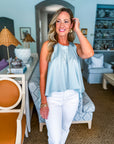 Sunshine Serenade Top- Seafoam