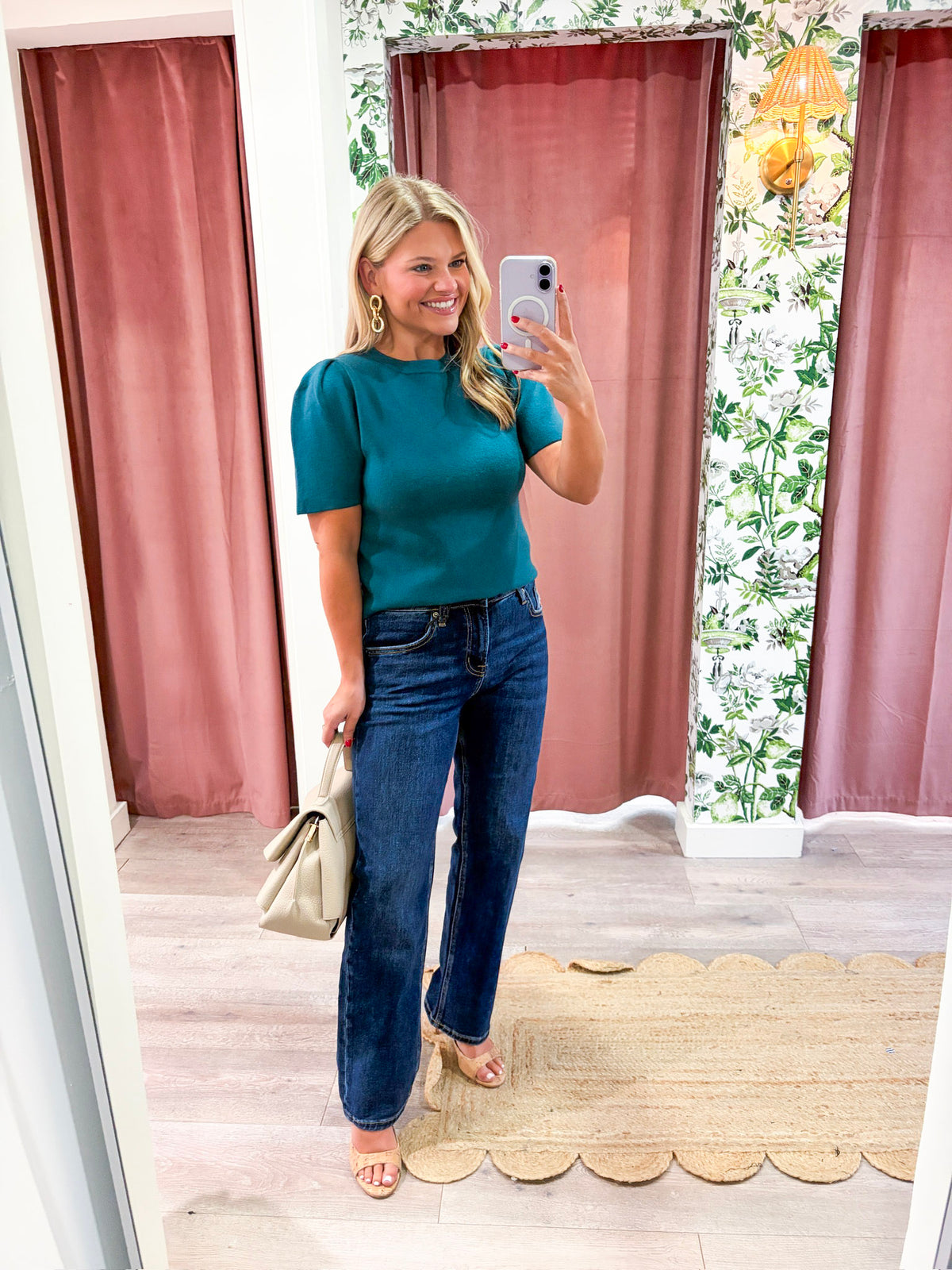 Sunday Autumn Knit Top-Teal