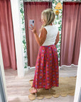 Gardenia Glow Midi Skirt