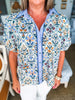 Renaissance Moment Top-Blue