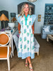 Coastal Brunch Floral Midi Dress