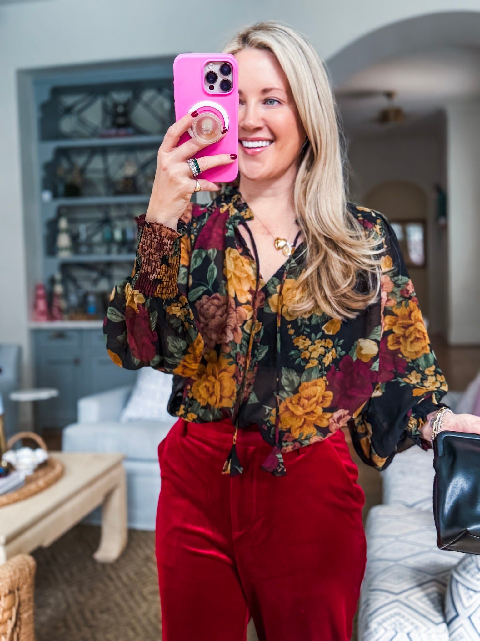 Twilight Bloom Floral Top