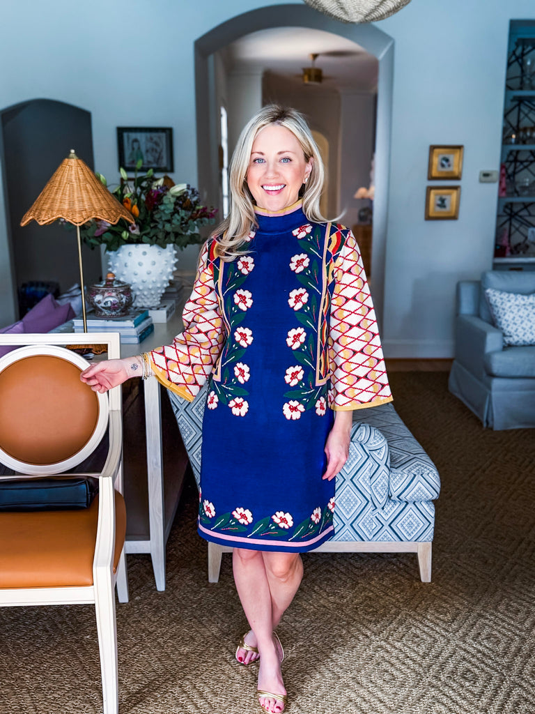 PREORDER: Modern Groove Jacquard Knit Dress