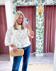 Eloria Eyelet Embroidered Top