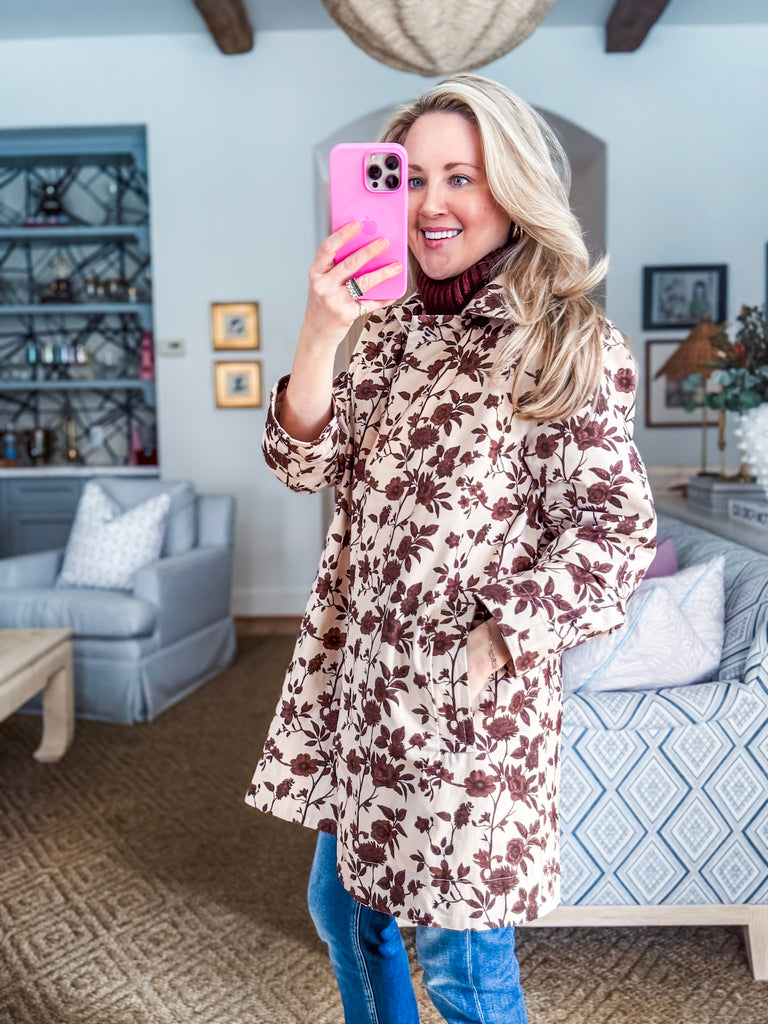 Whimsical Walks Floral Coat