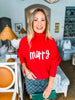 Merry Turtle Neck Sweater- Red/White