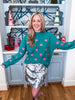 Glam Holiday Sequin Mini Skirt-Silver