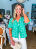 Vintage Eyelet Top-Green