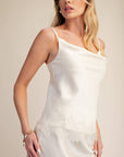 Lace Allure Top-Cream
