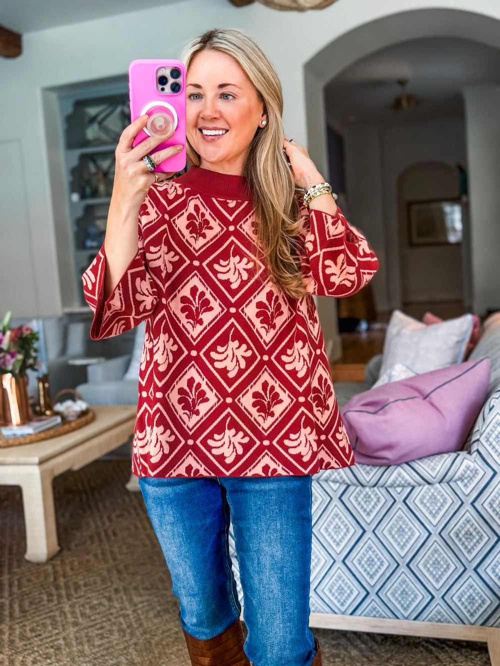 Rosehill Estate Sweater-Rosewood