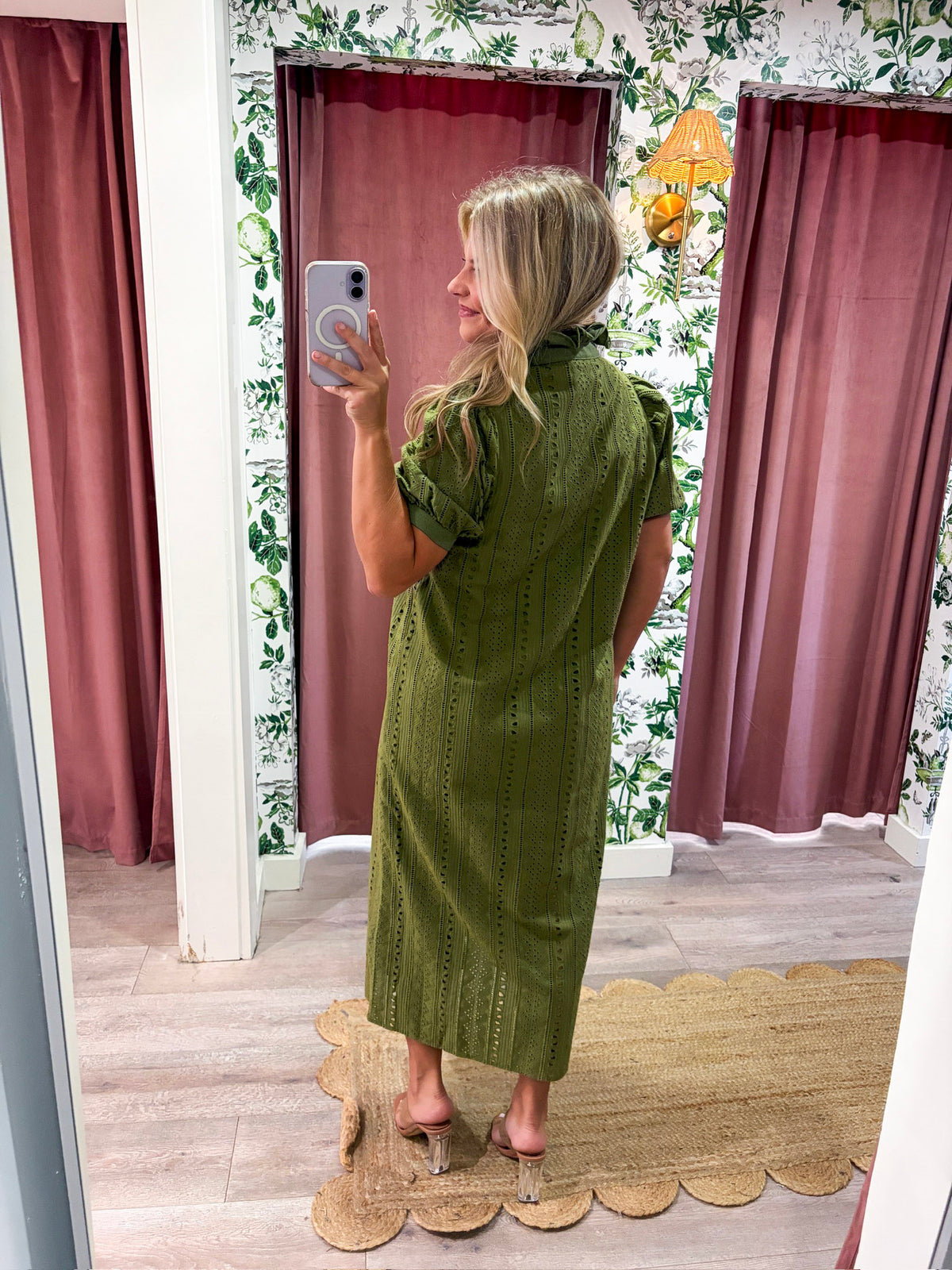 Pemberley Eyelet Midi Dress