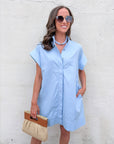 Forever Favorite Mini Dress-Chambray