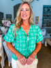 Vintage Eyelet Top-Green