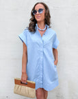 Forever Favorite Mini Dress-Chambray