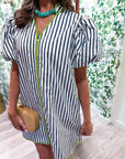 Madeline Stripe Mini Dress