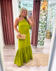 Purely Yours Maxi Dress-Lime