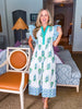 Coastal Brunch Floral Midi Dress