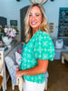 Vintage Eyelet Top-Green