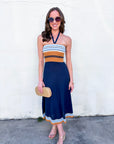 Terry Knit Midi Dress