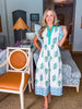Coastal Brunch Floral Midi Dress