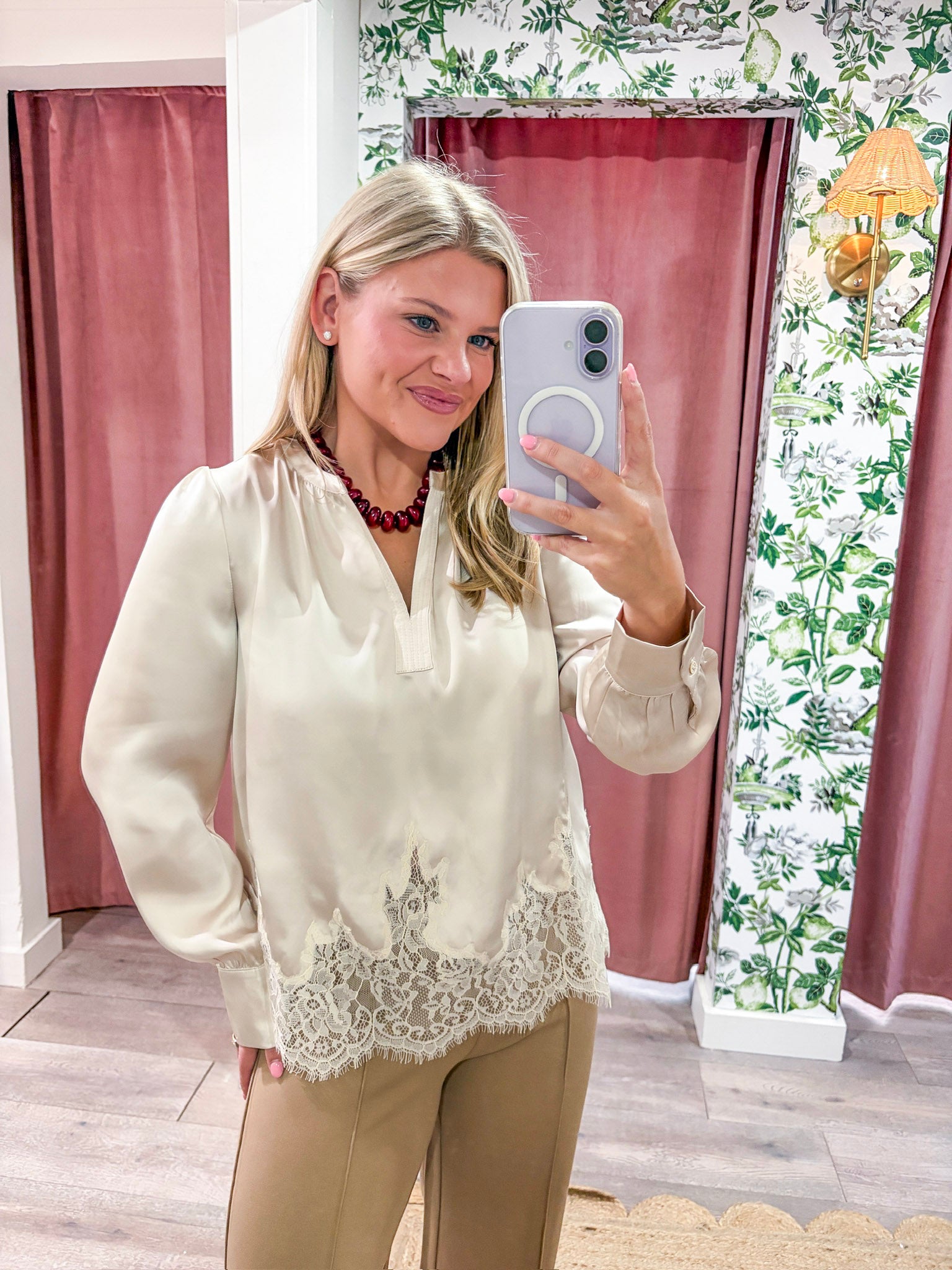 Seraphine Satin Top