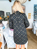 Fleur de Lis Dress-Black