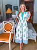 Coastal Brunch Floral Midi Dress