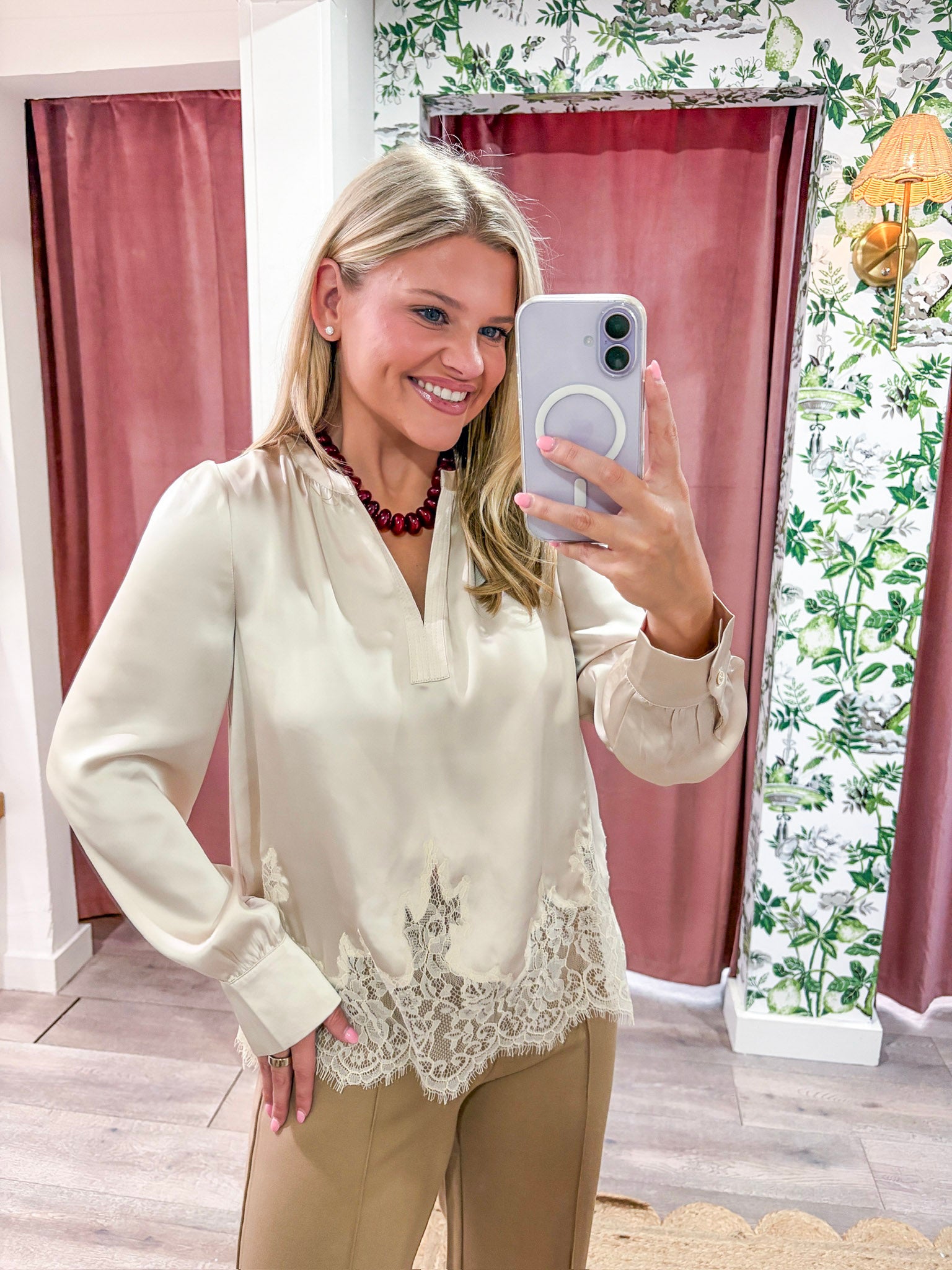 Seraphine Satin Top
