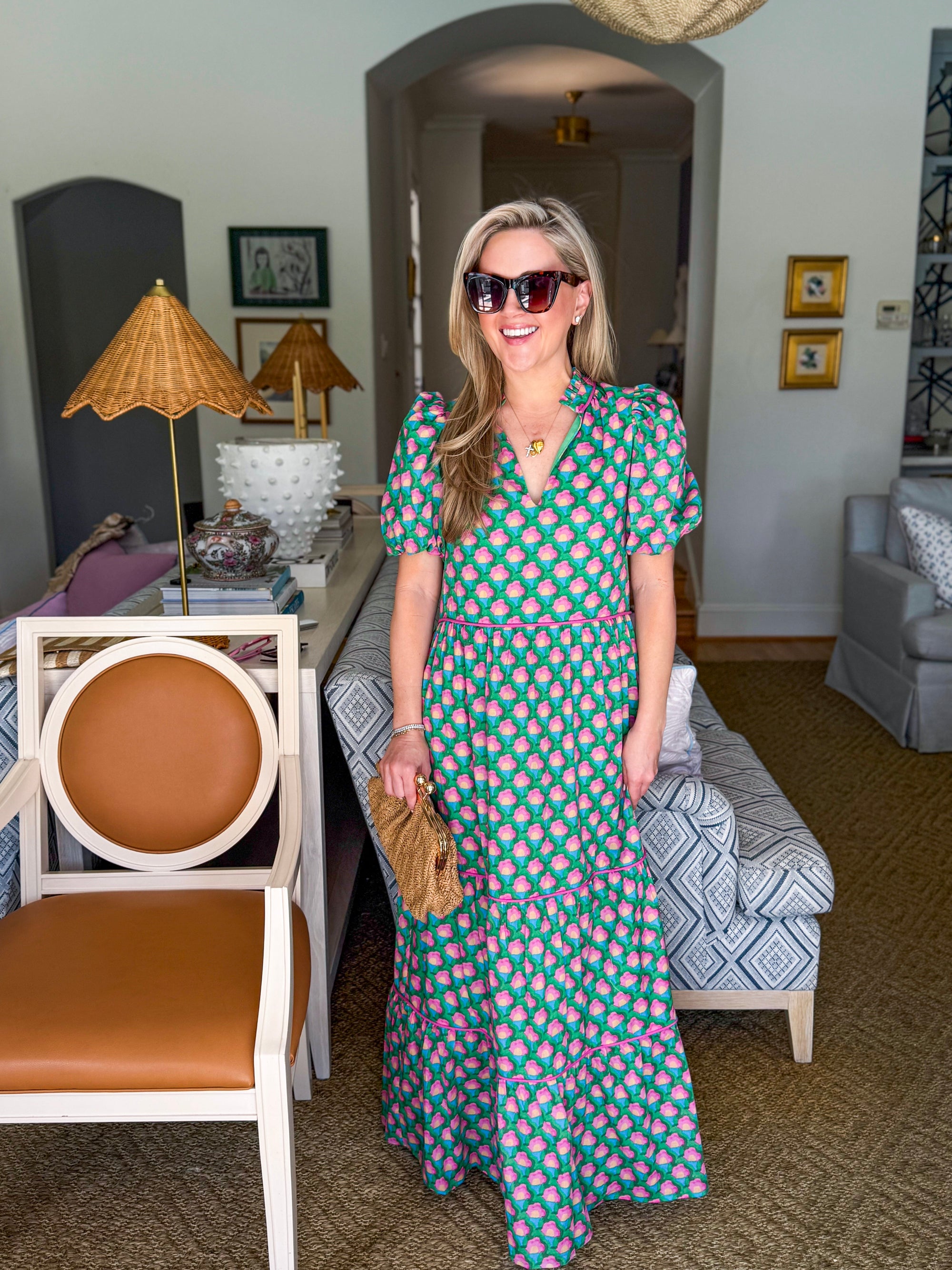 Gercy Abstract Maxi Dress