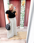 Maple Lane Knit Top- Black