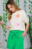 Spring Things Embroidered Sweater