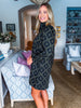 Fleur de Lis Dress-Black