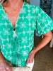 Vintage Eyelet Top-Green