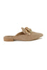 Chain Detail Mules-Taupe