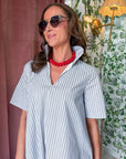 Olivia Stripe Mini Dress