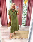 Pemberley Eyelet Midi Dress