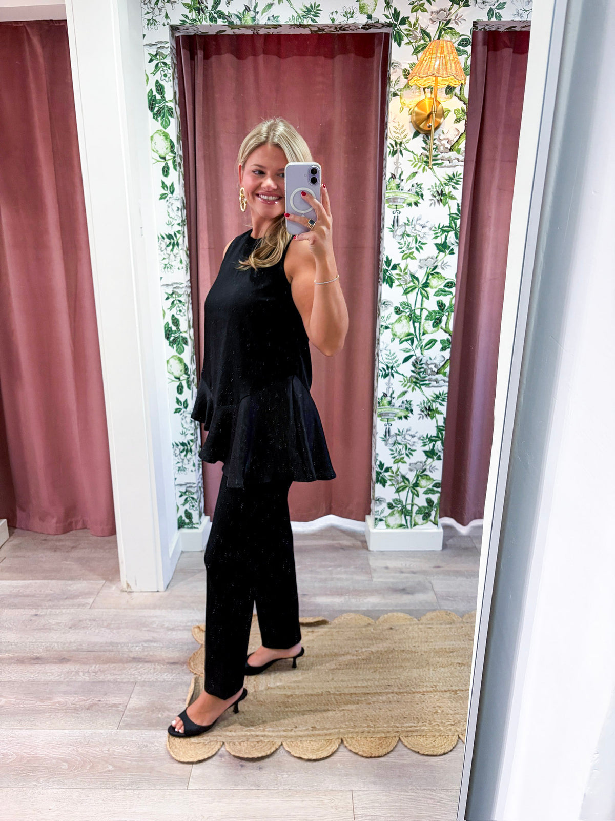 Midnight Satin Top