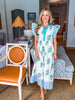 Coastal Brunch Floral Midi Dress